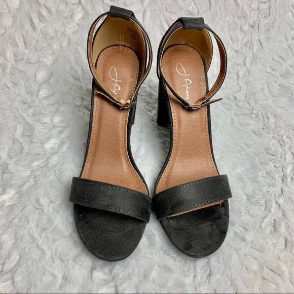 J. Adams Ankle Strap Suede Sandal - Picture 5 of 8